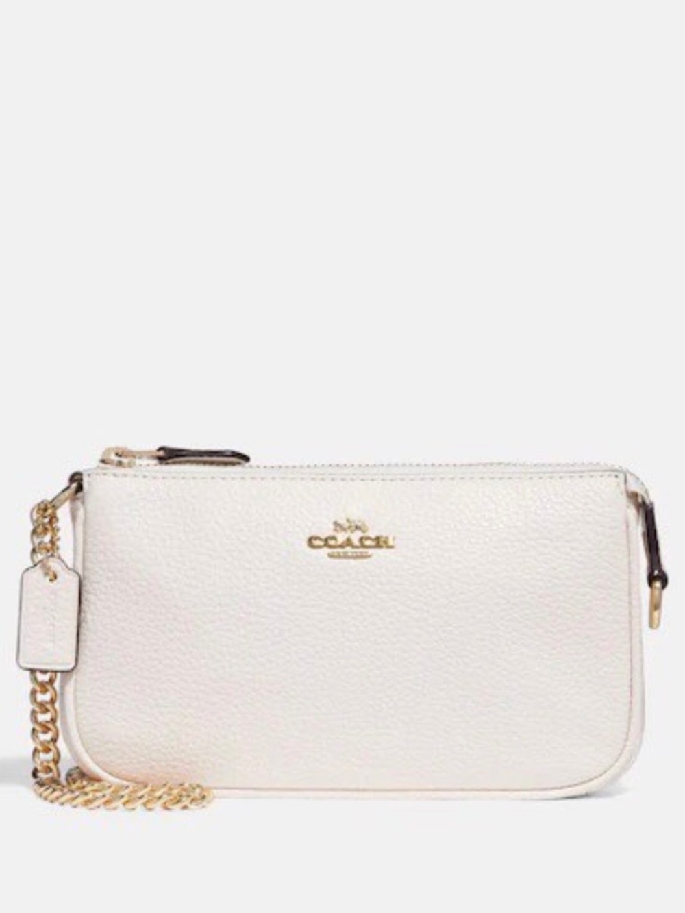 Coach Nolita White pebbled leather shoulder bag